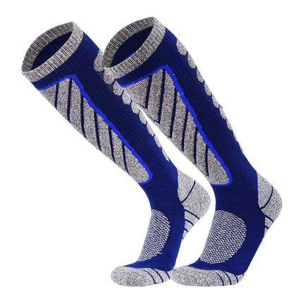 Sports Tall Compression Socks Thickened Terry Ski Sports Cushioning Compression Socks-A