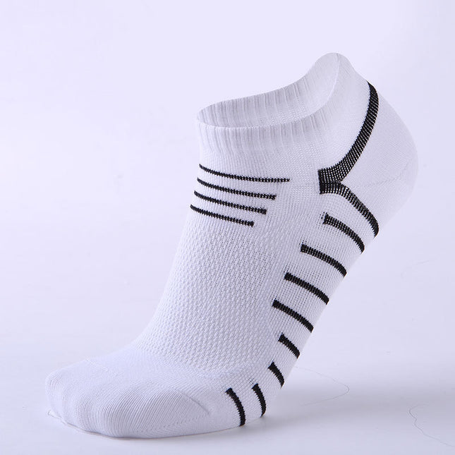 Casual Ankle Socks Men's and Women's Thin Sports Running Low Heel No Show Socks-A