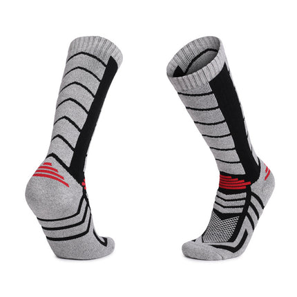 Men's and Women's Merino Wool Ski Warm Thickened Knee High Socks Cold Weather Sports Socks