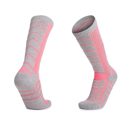 Men's and Women's Merino Wool Ski Warm Thickened Knee High Socks Cold Weather Sports Socks