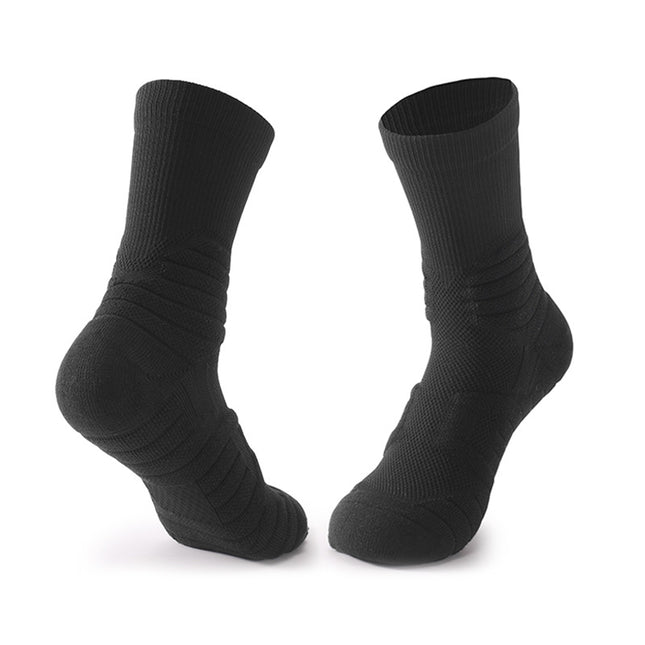 Men's and Women's Thickened Towel Bottom Mid Calf Socks-Training Sports Work Socks