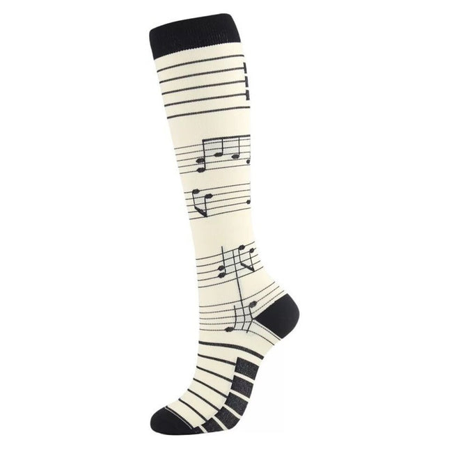 Compression Socks for Men & Women Non-Slip Long Tube Ideal for Running,Nursing,Circulation  3