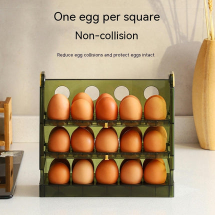 Egg Organizer for Refrigerator Door Storage Plastic Egg Organization Shelf