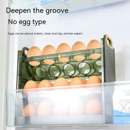 Egg Organizer for Refrigerator Door Storage Plastic Egg Organization Shelf