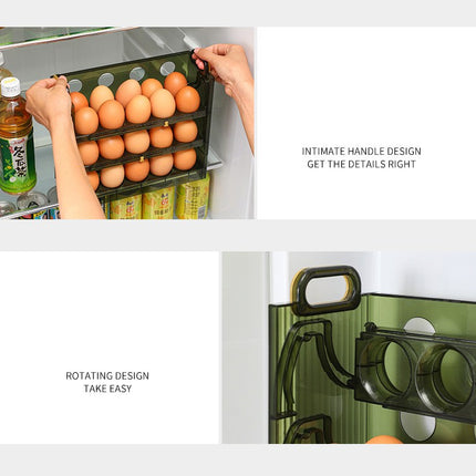 Egg Organizer for Refrigerator Door Storage Plastic Egg Organization Shelf