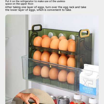 Egg Organizer for Refrigerator Door Storage Plastic Egg Organization Shelf