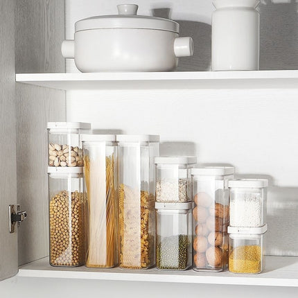 Airtight Food Storage Containers with Lids, Plastic Canister for Organization and Storage