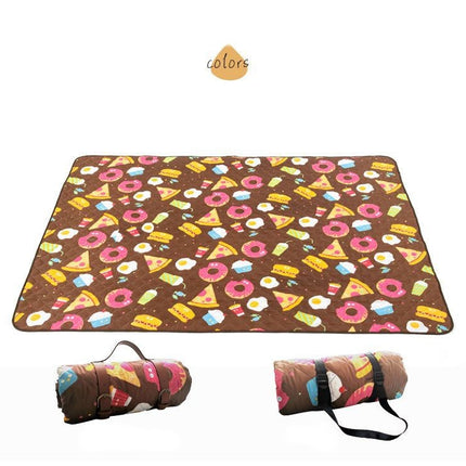 Extra Large Picnic Blanket Waterproof Camping Mat Cartoon Portable Outdoor Mat