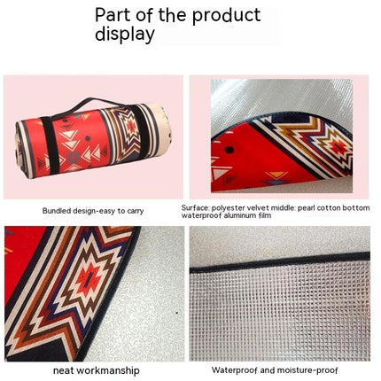 Extra Large Picnic Blanket Waterproof Camping Mat Rug national style Outdoor Mat