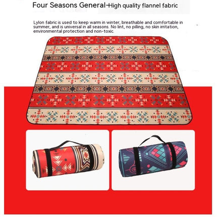 Ethnic Style Moisture-proof Mat Thickened Aluminum Film Lawn Camping Picnic Mat