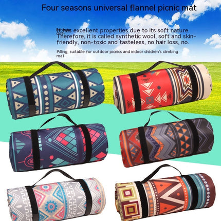 Ethnic Style Moisture-proof Mat Thickened Aluminum Film Lawn Camping Picnic Mat