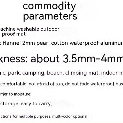 Ethnic Style Moisture-proof Mat Thickened Aluminum Film Lawn Camping Picnic Mat