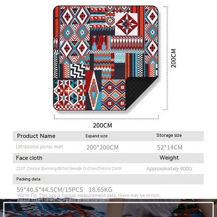 Picnic Blanket Large Outdoor Waterproof Picnic Mat Portable Beach Blanket Camping Mat