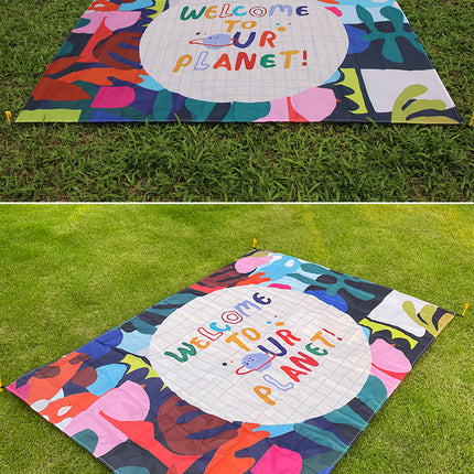 Camping Mat Extra Large Picnic on Grass Picnic Blankets Camping Mat brightly colored Picnic Mat