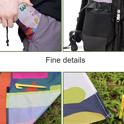 Camping Mat Extra Large Picnic on Grass Picnic Blankets Camping Mat brightly colored Picnic Mat