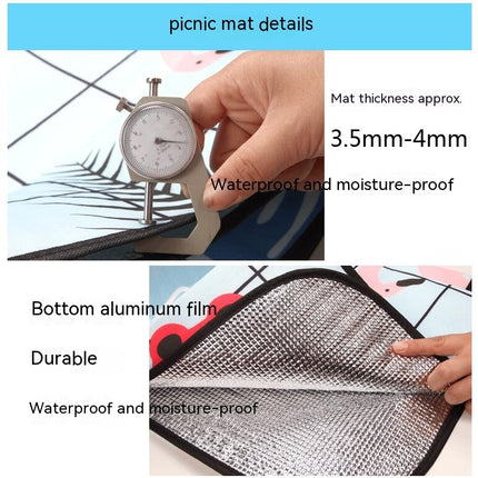Ethnic Style Large Picnic Blanket Outdoor Waterproof Camping Mat Beach Mat