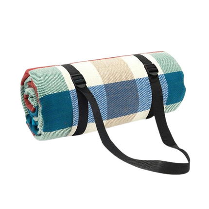 Large Plaid Picnic Blanket Waterproof Camping Mat Portable Outdoor Beach Mat