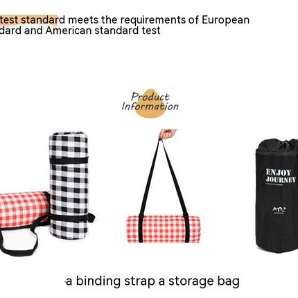 Large Plaid Picnic Blanket Waterproof Camping Mat Portable Outdoor Beach Mat