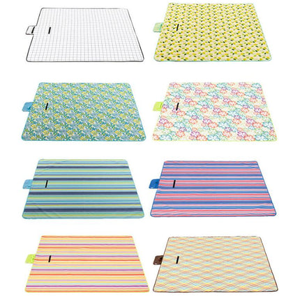 Extra Large Picnic Blanket Waterproof Camping Plaid Mat Outdoor Portable Picnic Mat Model B
