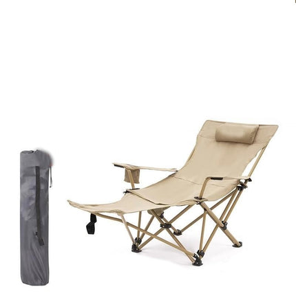 Camping Lounge Chair, Portable Reclining Camping Chair, Folding Camping Chair Mesh Recliner