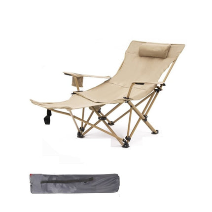 Camping Lounge Chair, Portable Reclining Camping Chair, Folding Camping Chair Mesh Recliner