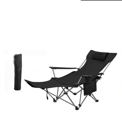 Camping Lounge Chair, Portable Reclining Camping Chair, Folding Camping Chair Mesh Recliner