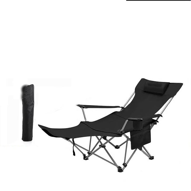 Camping Lounge Chair, Portable Reclining Camping Chair, Folding Camping Chair Mesh Recliner