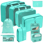 Makeup and Wash Nine Piece Set Bright Blue
