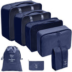 Seven piece set of navy blue
