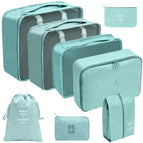 Digital Bag Eight Piece Set Blue Lagoon