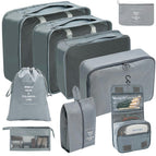 Makeup and Wash Nine Piece Set Grey