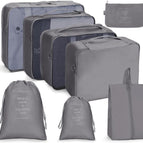 Eight piece set light gray