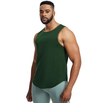 Men's compression garment slimming body shaping tank top gym workout sleeveless abdominal shaper