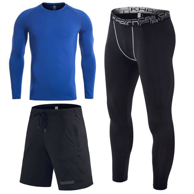 Men's Thermal Underwear 3 Piece Basic Thermal Long Pants Long Sleeve Short Sleeve Hunting Gear Set