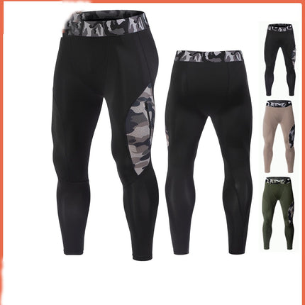 Men's Thermal Compression Pants, Athletic Sports Leggings & Running Tights,  Base Layer Bottoms