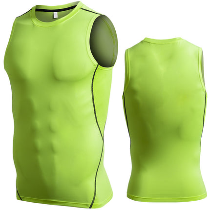 Sports Tank Top Men's Compression Sleeveless Fitness Clothing Training Running Quick Dry Tank Top
