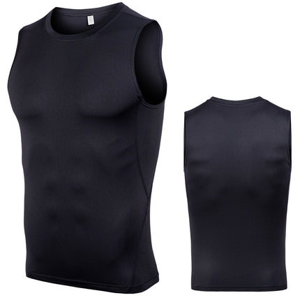 Sports Tank Top Men's Compression Sleeveless Fitness Clothing Training Running Quick Dry Tank Top
