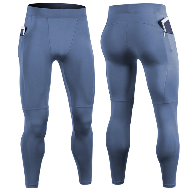 Men's Compression Pants Base Layer Running Tights Men's Athletic Tights with Pockets