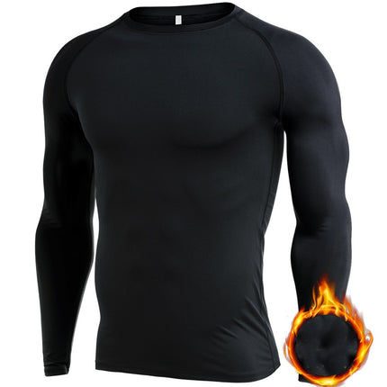 Mens Base Layers Tops, Long Sleeve Gym Running Top Workout Shirts for Men Longsleeve