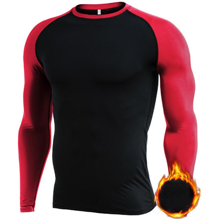 Mens Base Layers Tops, Long Sleeve Gym Running Top Workout Shirts for Men Longsleeve
