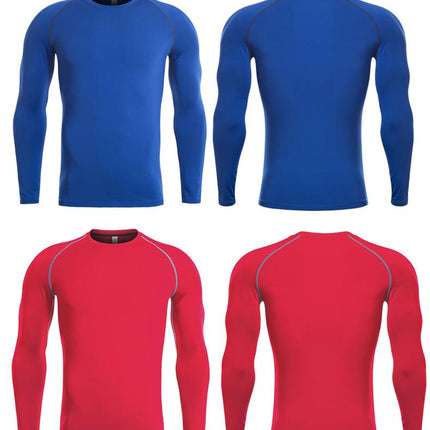 Mens Base Layers Tops, Long Sleeve Gym Running Top Workout Shirts for Men Longsleeve 1