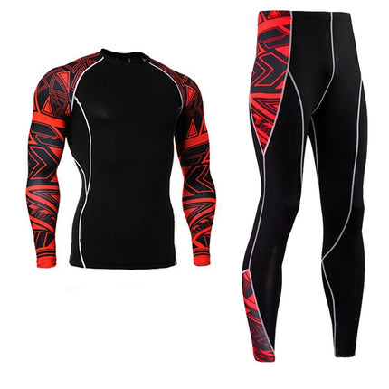 Men's Gym Tights Training Clothes Workout Jogging Sports Set Running Rashguard Tracksuit