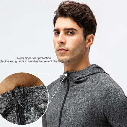 Men's  Sun Protection Full Zip Hoodie Lightweight Jacket Outdoors Fishing Hiking Shirt