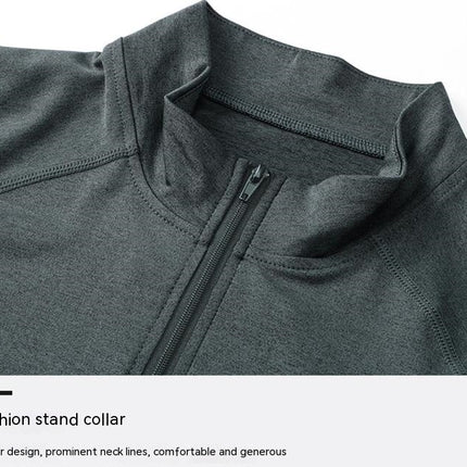 Men's Tactical Shirt Long Sleeve Half Zip Pullover Sweatshirt Running Sweatshirt Quick Drying