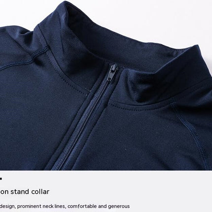 Men's Quarter Zip Tactical Shirt Long Sleeve Performance Running Golf Jersey