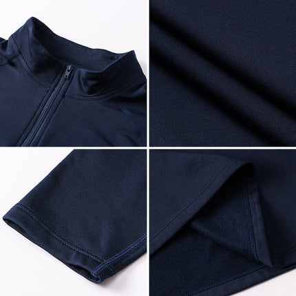 Men's Quarter Zip Tactical Shirt Long Sleeve Performance Running Golf Jersey