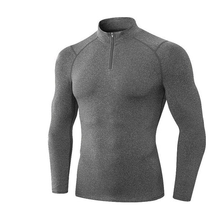 Men's Quarter Zip Tactical Shirt Long Sleeve Performance Running Golf Jersey
