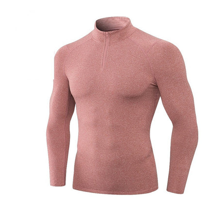 Men's Quarter Zip Tactical Shirt Long Sleeve Performance Running Golf Jersey