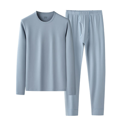 Men's Thermal Underwear Set Winter Warm Base Layers Thermal Top and Bottom Long Johns Set