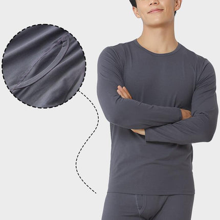 Men's Thermal Underwear Set Winter Warm Base Layers Thermal Top and Bottom Long Johns Set